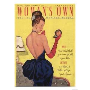  Womans Own, Make Up Mirrors Flirting Magazine, UK, 1947 