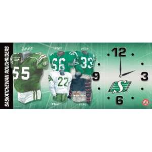  7x16 CFL Saskatchewan Roughriders Jersey Clock Sports 