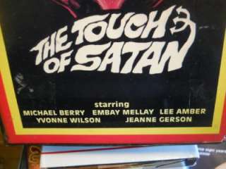 THE TOUCH OF SATAN ~ SUPER RARE BIG CLAMSHELL KING OF VIDEO ~ EXORCISM 