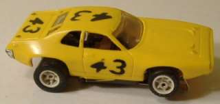 AFX Roadrunner Solid Yellow #43 on G Plus Chassis  