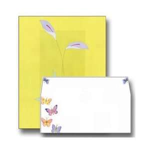   PURPLE CALLA LILIES Letterhead   8.5 x 11   15 Sheets & 15 envelopes