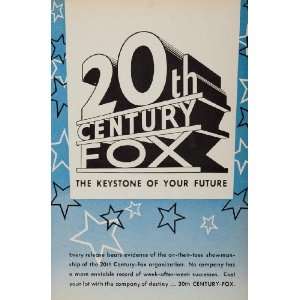   Fox Movies Motion Pictures Film   Original Print Ad