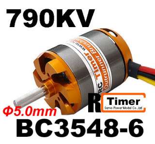 RC Timer 790KV Shaft 5.0mm Brushless Motor BC3548 6  