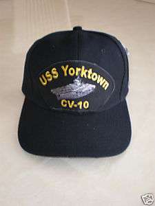 USS YORKTOWN CV 10 MILITARY BASEBALL CAP  