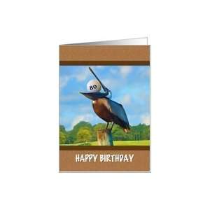  80th Birthday, Pelican, Golf Ball Card Toys & Games