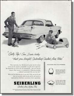 1958 Chrysler Imperial Photo   Seiberling Tire Ad  