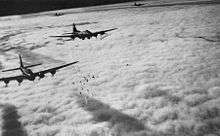   bombing through clouds Bremen , Germany, on 13 November 1943