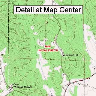  USGS Topographic Quadrangle Map   Belk, Alabama (Folded 