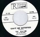 TIMBRE   60s BLUES BOP R&B ROCKERS   TV SLIM   CANT BE SATISFIED 