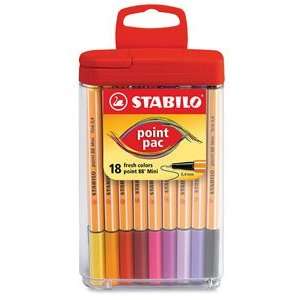  Stabilo Point 88 Mini Pens   Mini Pens, Set of 18 Colors 