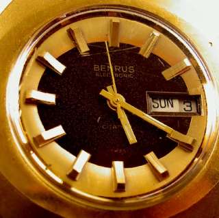 Vintage 70s Benrus Citation Electronic Mechanical Swiss HS19 Watch 