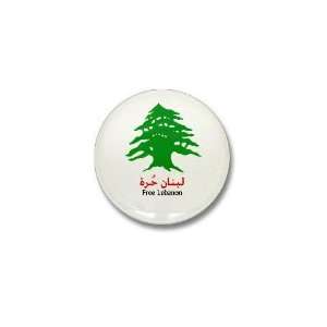  Freedom of lebanon , Peace Mini Button by  Patio 
