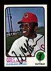 1973 TOPPS MILT WILCOX #134 INDIANS SIGNED BOLD  
