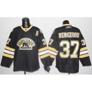 Patrice Bergeron Jersey Boston Bruins #37 Third Black Jersey Hockey 
