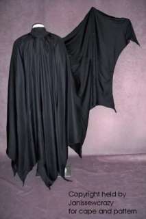 Batman CAPE Bat Man Black Cloak SuperHero Owl  