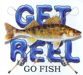 Get Reel   Walleye   Fishing T Shirt  
