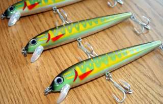 NEW 7 1/2 Inch Musky Lures Crankbait Rattle Pike Green  