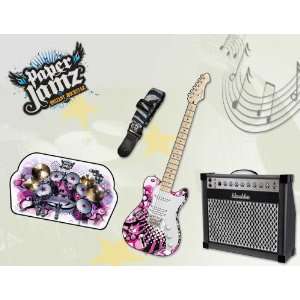  Wow Wee Paper Jamz Bundle Pack Includes Guitar, Strap, Amp 