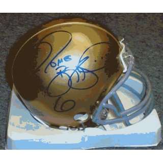  Jerome Bettis Autographed Mini Helmet   Riddell Notre Dame 