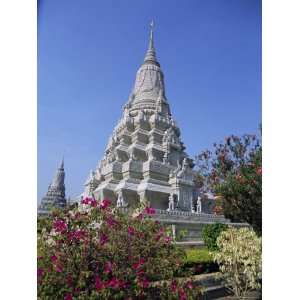  Royal Stupa, Royal Palace, Phnom Penh, Cambodia, Indochina 