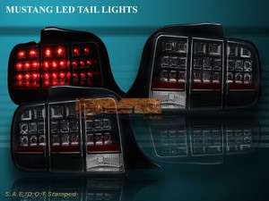 2005 2006 2007 FORD MUSTANG LED REAR TAIL LIGHT REAR LAMPS BLACK 