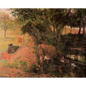 FRAMED oil paintings   Paul Gauguin   24 x 20 inches   Landscape with 