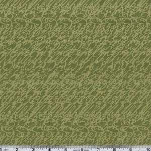   Collection Script Green Fabric By The Yard Arts, Crafts & Sewing