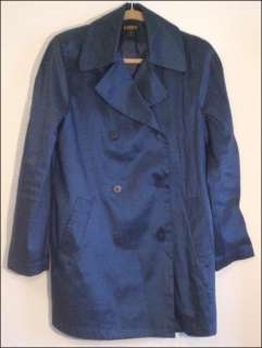Navy Blue Rain Coat Womens 6 By Georgiou Studio Fully Lined Jacket 
