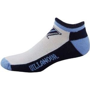 Villanova Wildcats White Color Block Half Cusion Crew Socks