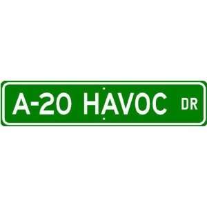  A 20 A20 HAVOC Street Sign   High Quality Aluminum Sports 