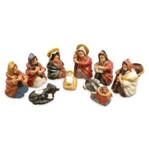  Ceramic nativity scene, Andean Christmas