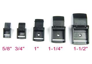 6x toggle clip black Plastic Cam Buckles 1 1/2 1 ect  