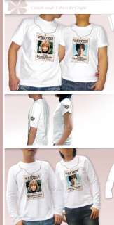 Custom Photo T Shirts for Couple (1set  2 T shirts) Z1  