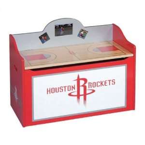  Houston Rockets Wood Wooden Toy Box Chest