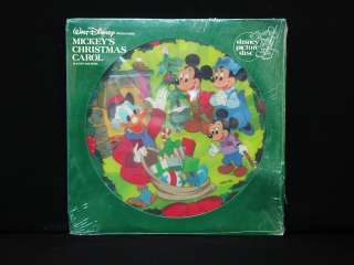Walt Disney Mickey Christmas Carol PICTURE DISC LP NM  