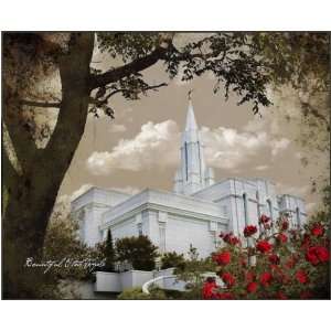  LDS Bountiful Temple 6 12x10 Plaque   Framed Legacy Art 
