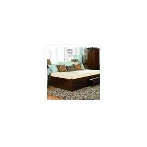 Atlantic Furniture Concord Wood Platform Bed with Flat Panel Footboard 