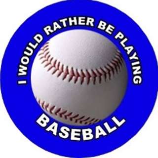 Rather Be Playing Baseball Sports Pin Game  