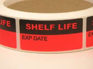 SHELF LIFE Sticker Label Production Inventory Quality  