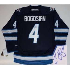  Zach Bogosian Autographed Jersey   Winnipeg Jets Reebok 