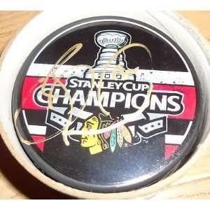Signed Dave Bolland Hockey Puck   *2010* cup w COA   Autographed NHL 