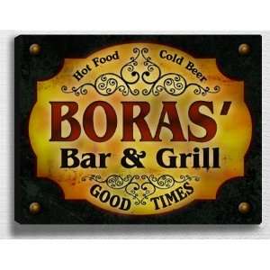  Borass Bar & Grill 14 x 11 Collectible Stretched 