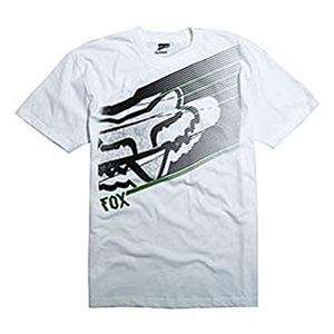  Fox Racing Decider T Shirt   Large/White Automotive