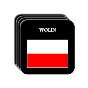  Poland   WOLIN Set of 4 Mini Mousepad Coasters 