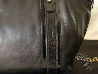 NWT MARINO ORLANDI Italian Leather Satchel Bag ~ BLACK  