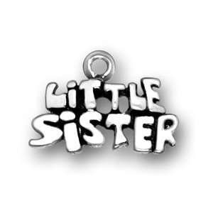  Sterling Silver Little Sister Charm Arts, Crafts & Sewing