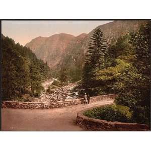   Photochrom Reprint of View II, Aberglaslyn Pass, Wales