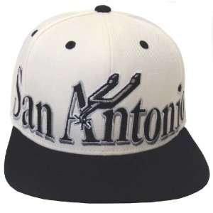  San Antonio Spurs Retro Big City Snapback Cap Hat 2 Tone 