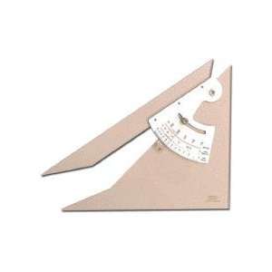  Professional Topaz Acrylic Adjustable Triangles 12inch 