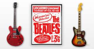 HUGE 23x33 The Beatles Gig Poster Liverpool Locarno 63  